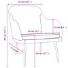 vidaXL Fauteuil Bleu 63x76x80 cm Velours