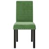 vidaXL Chaises &agrave; manger lot de 2 vert fonc&eacute; velours