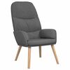 vidaXL Chaise de relaxation Gris clair Tissu