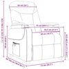 vidaXL Fauteuil de massage Cr&egrave;me Tissu