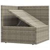 vidaXL Salon de jardin 7 pcs avec coussins Gris R&eacute;sine tress&eacute;e