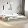 vidaXL Cadre de lit sans matelas ch&ecirc;ne sonoma 180x200 cm