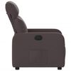 vidaXL Fauteuil inclinable Marron fonc&eacute; Tissu