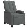 vidaXL Fauteuil inclinable Gris fonc&eacute; Tissu