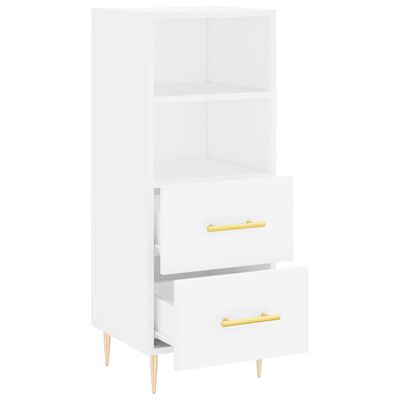 vidaXL Buffet blanc 34,5x34x90 cm bois d'ingénierie