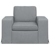 vidaXL Canap&eacute; 60cm Gris clair M&eacute;tал