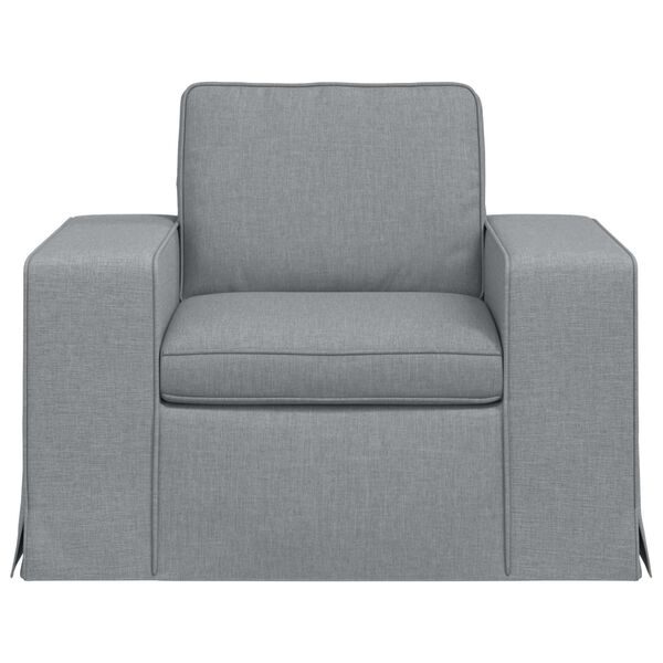 vidaXL Canap&eacute; 60cm Gris clair M&eacute;tал