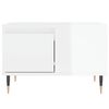 vidaXL Table basse blanc brillant 55x55x36,5 cm bois d'ing&eacute;nierie