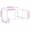 vidaXL Rangement de cuisine avec &eacute;tag&egrave;re Argent 60 x 50 x 92 cm Acier