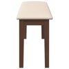 vidaXL Banc 110 cm bois massif caoutchouc
