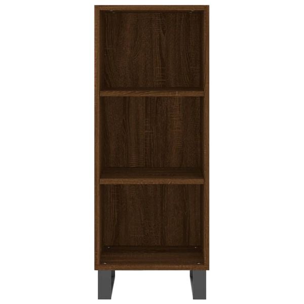vidaXL Buffet ch&ecirc;ne marron 34,5x32,5x90 cm bois d'ing&eacute;nierie