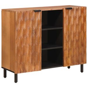vidaXL Buffet avec &eacute;tag&egrave;re Finition Acacia Brun 90 x 33 x 75 cm