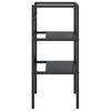 vidaXL Cadre de lavabo de salle de bain Noir 40x38x83 cm Fer