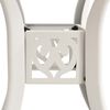 vidaXL Table de jardin Blanc 78x78x72 cm Aluminium coul&eacute;