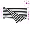 vidaXL Filet brise-vue anthracite et blanc 1,2x25 m PEHD 75 g/m&sup2;