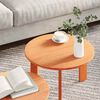 vidaXL Table basse 2 pcs Brun cire Bois de pin massif