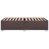 vidaXL Cadre de lit sans matelas marron fonc&eacute; 100x200 cm tissu