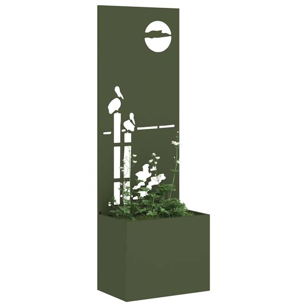 vidaXL &Eacute;cran de confidentialit&eacute; de jardin Vert olive 50 x 140 cm