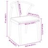 vidaXL Chaise de salle &agrave; manger 2 pcs Blanc et Blanc