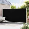 vidaXL Auvent lat&eacute;ral r&eacute;tractable de patio 220x600 cm Noir