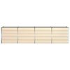 vidaXL Jardini&egrave;re Ivoire 240 x 80 x 75 cm Acier