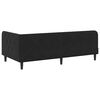 vidaXL Cadre de lit d'angle avec matelas Noir 90 x 190 cm Velours