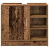 vidaXL Cabinet de salle de bain avec porte Bois Ancien 63 x 29 x 55 cm