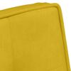 vidaXL Chaise de relaxation avec tabouret jaune velours