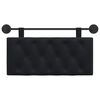 vidaXL T&ecirc;te de lit suspendue Montage mural Noir 90 x 55 x 7 cm Velours
