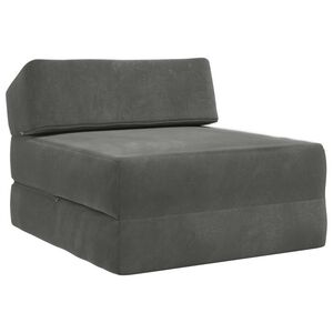 vidaXL Canap&eacute;-lit pliable Gris fonc&eacute; 60 x 70 x 41 cm Tissu