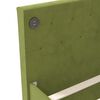 vidaXL Lit avec matelas et &eacute;clairage USB Vert clair Velours 90x200 cm