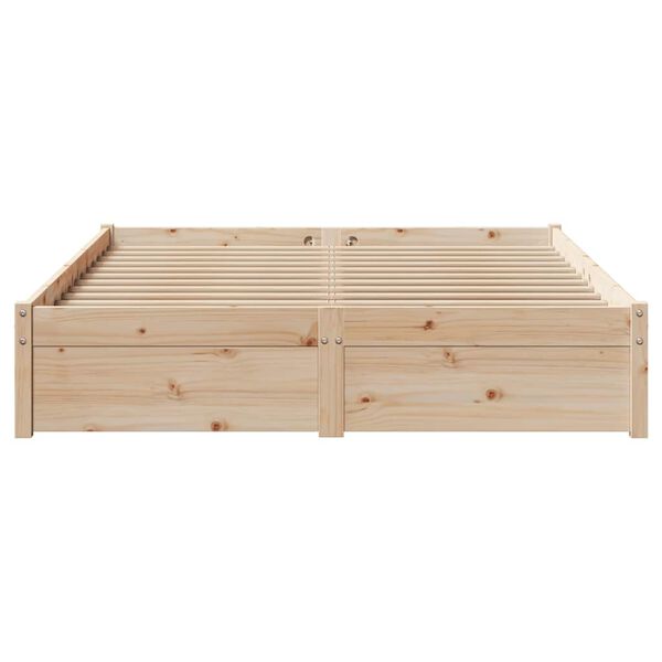 vidaXL Cadre de lit sans matelas 150x200 cm bois de pin massif