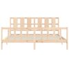 vidaXL Cadre de lit sans matelas bois de pin massif