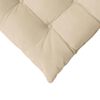 vidaXL Coussins de siège 4 pcs Crème 40 x 40 x 6 cm Microfibre
