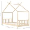 vidaXL Cadre de lit d'enfant Bois de pin massif 70x140 cm