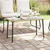 vidaXL Table de Jardin Naturel 80 x 40 x 45.5 cm Poly rotin