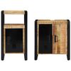 vidaXL Ensemble de mobilier de salle de bain 2 pcs Marron et Noir