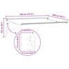 vidaXL Auvent r&eacute;tractable manuel Jaune et blanc 3,5 x 2 m