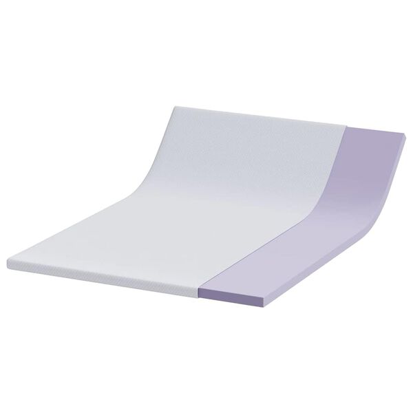 vidaXL Surmatelas Blanc 140 x 200 cm Tissu Jacquard