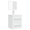 vidaXL Armoire de salle de bain avec miroir Blanc 41x38,5x48 cm