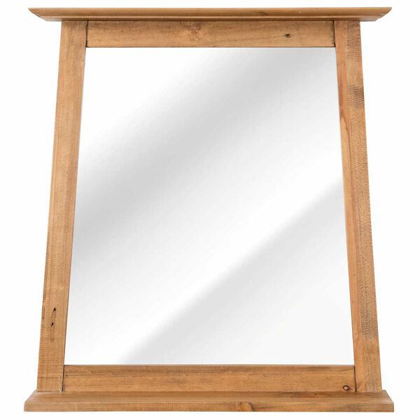 vidaXL Miroir de salle de bain Bois de pin massif 70x12x79 cm