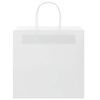 vidaXL Sacs en papier 50 pcs avec poign&eacute;es blanc 26x17x25 cm