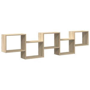 vidaXL &Eacute;tag&egrave;re cube murale 5 compartiments ch&ecirc;ne sonoma
