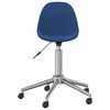 vidaXL Chaise pivotante de bureau Bleu Tissu