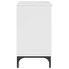vidaXL Meuble de Lavabo de Salle de Bain avec stockage Blanc brillant