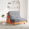 vidaXL Canap&eacute;-lit futon avec matelas 100x206x11 cm bois massif de pin