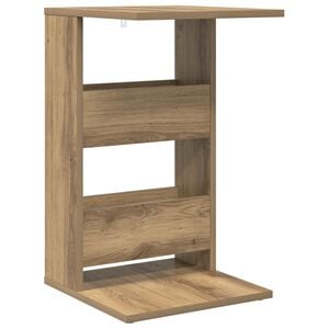 vidaXL Table d'appoint Ch&ecirc;ne artisanal 40 x 35 x 60,5 cm