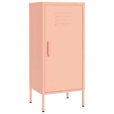 vidaXL Armoire de rangement Rose 42,5x35x101,5 cm Acier