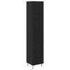 vidaXL Haut Armoire Ch&ecirc;ne noir 34,5 x 34 x 90 cm Bois d'ing&eacute;nierie