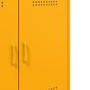 vidaXL Buffet jaune moutarde 68x39x79 cm acier